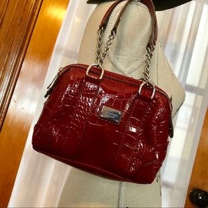 🔥5for$25SALE🔥 Liz Claiborne Red Faux Leather Bag